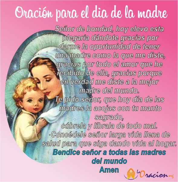 Oracion para una madre en su dia