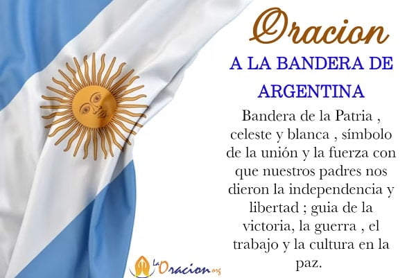 Oracion completa a la bandera de Argentina